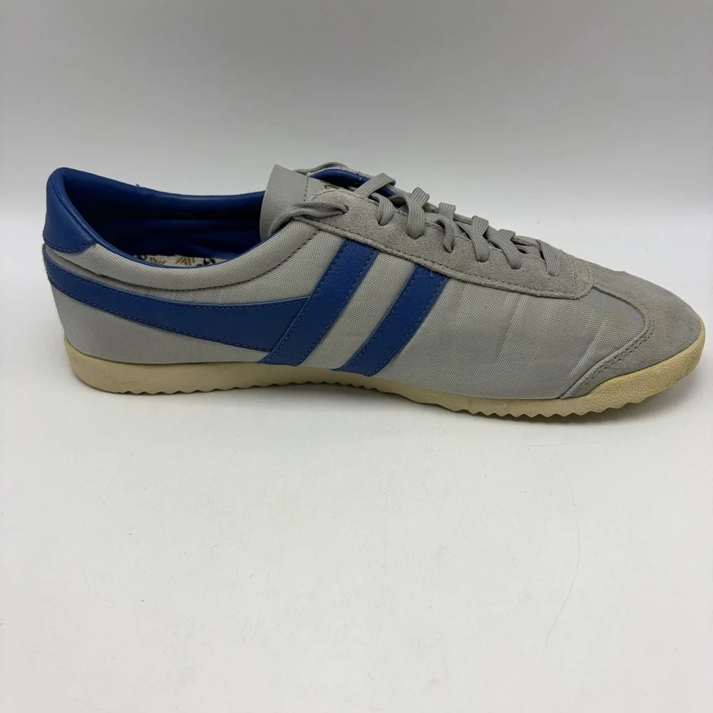 Gola Bullet Trainers Sneakers Mens Gray Nylon Blue Preppy Casual